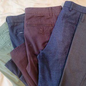 5x pairs of 31 and 32 waist chinos and trousers